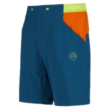 La Sportiva Wanderhose Guard Short (elastischer Bund mit Kordelzug) kurz sturmblau/orange Herren